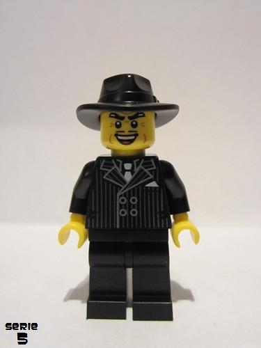 Lego best sale gangster minifigure